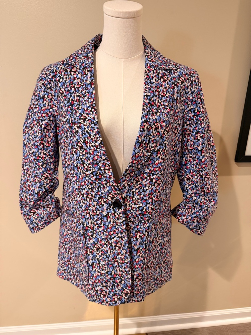 Jones New York Multicolor Speckled Notch-Lapel Blazer - Picture 6 of 9